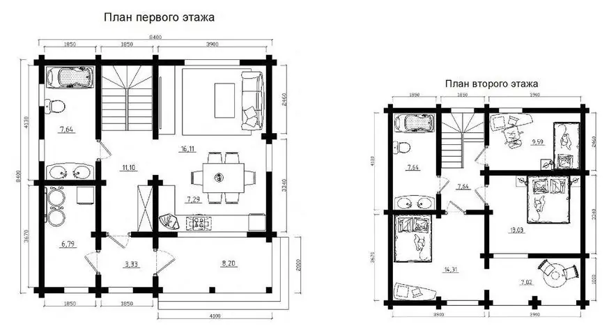 План дома «Боровляны», этаж 1
