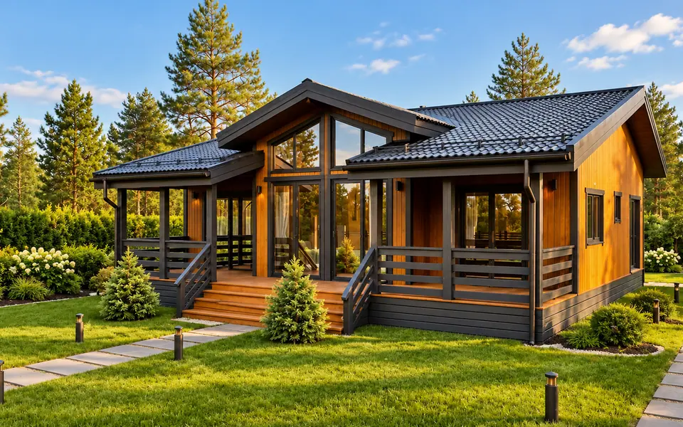 Каркасный дом «Карелия», 113,8 м²