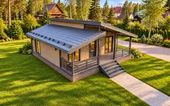 Каркасный дом «Тайга», 72 м²