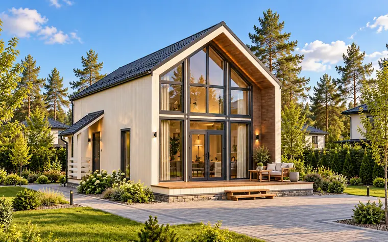 Каркасный дом «Бриз», 110 м²