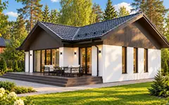 Каркасный дом «Кедр», 130 м²