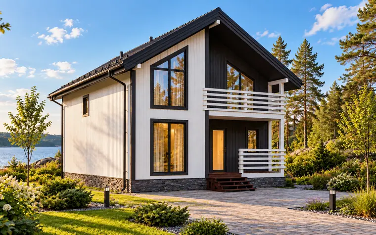 Каркасный дом «Сосновый», 126 м²