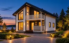Каркасный дом «Сосновый», 126 м²
