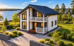Каркасный дом «Сосновый», 126 м²