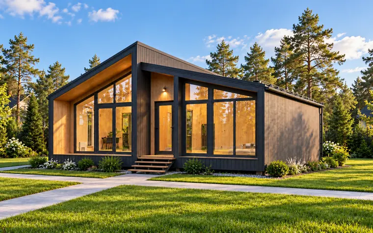 Каркасный дом «Берег», 65 м²