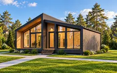 Каркасный дом «Берег», 65 м²