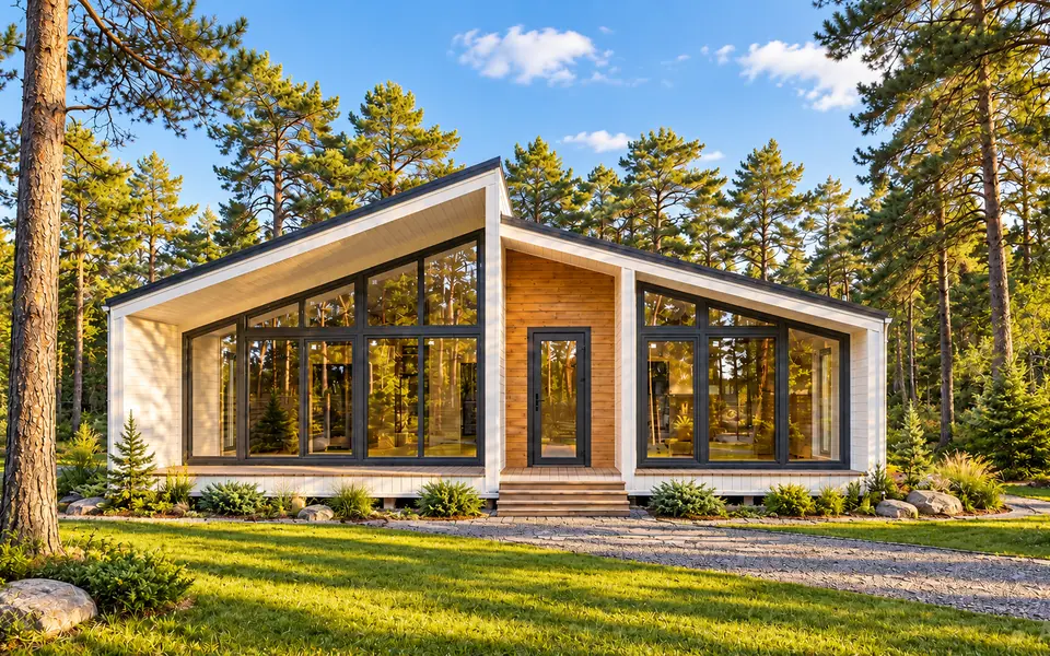 Каркасный дом «Рябина», 95 м²
