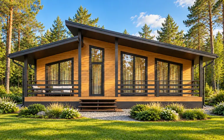Каркасный дом «Ясень», 100 м²