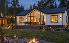 Каркасный дом «Охта», 110 м²