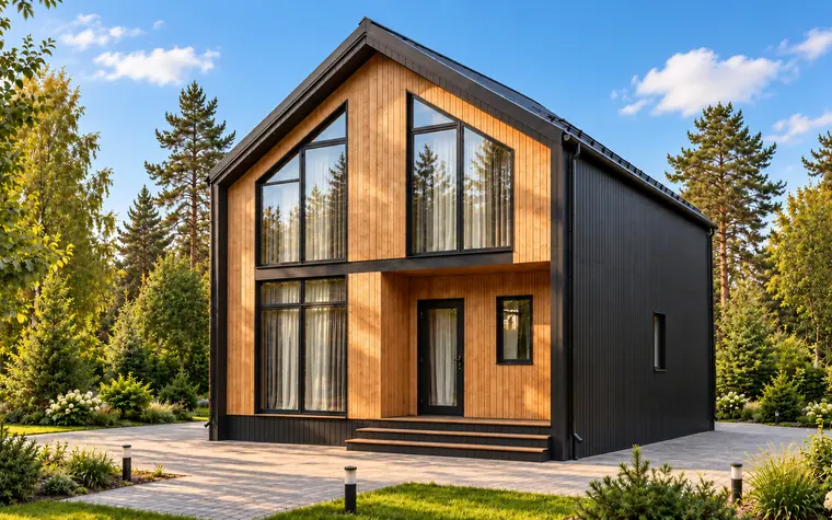 Каркасный дом «Нева», 112 м²