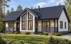 Каркасный дом «Валаам», 116 м²
