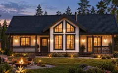 Каркасный дом «Валаам», 116 м²