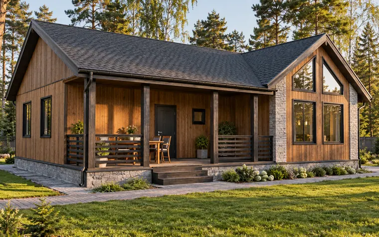 Каркасный дом «Лахта», 120 м²