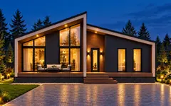 Каркасный дом «Гранит», 130 м²
