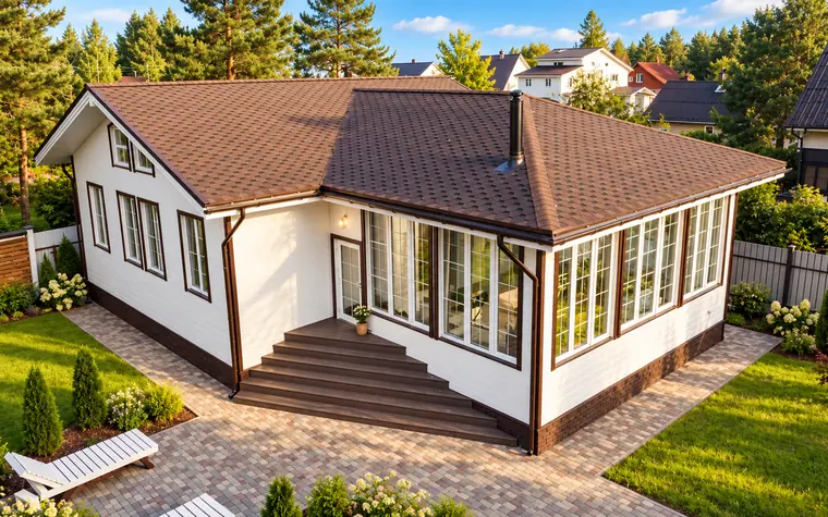 Каркасный дом «Лесной», 152,9 м²